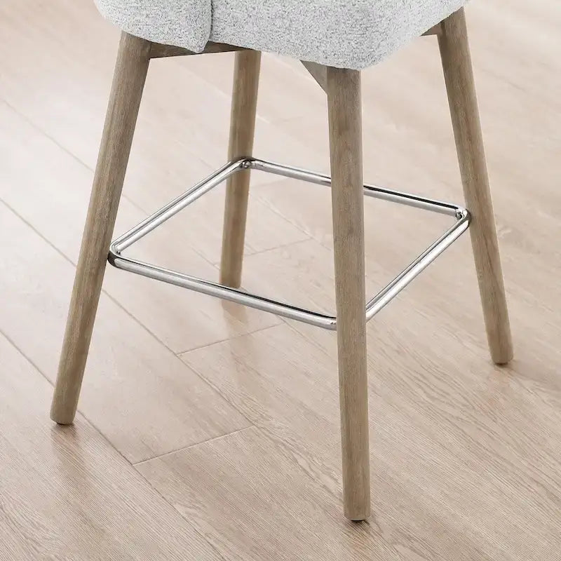Gepolsterter, drehbarer Barhocker in Tresenhöhe, 2er-Set