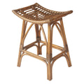 Boho-Barhocker aus Rattan mit Sattelsitz