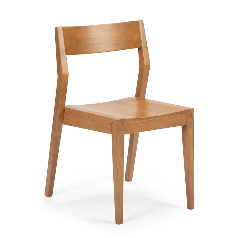 Moderner Esszimmerstuhl aus Massivholz