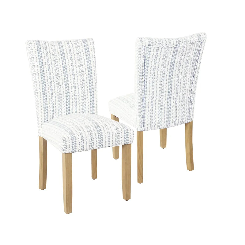 Chaises de salle à manger classiques de style Parsons, ensemble de 2