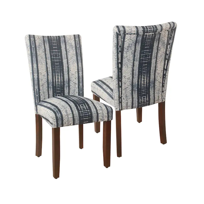 Chaises de salle à manger classiques de style Parsons, ensemble de 2