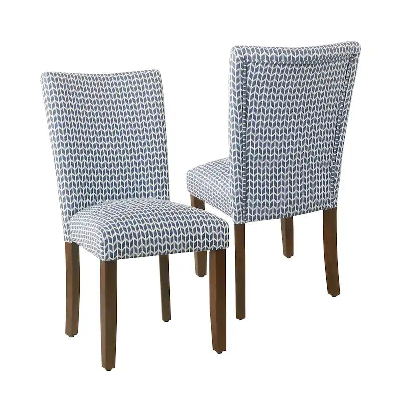 Chaises de salle à manger classiques de style Parsons, ensemble de 2
