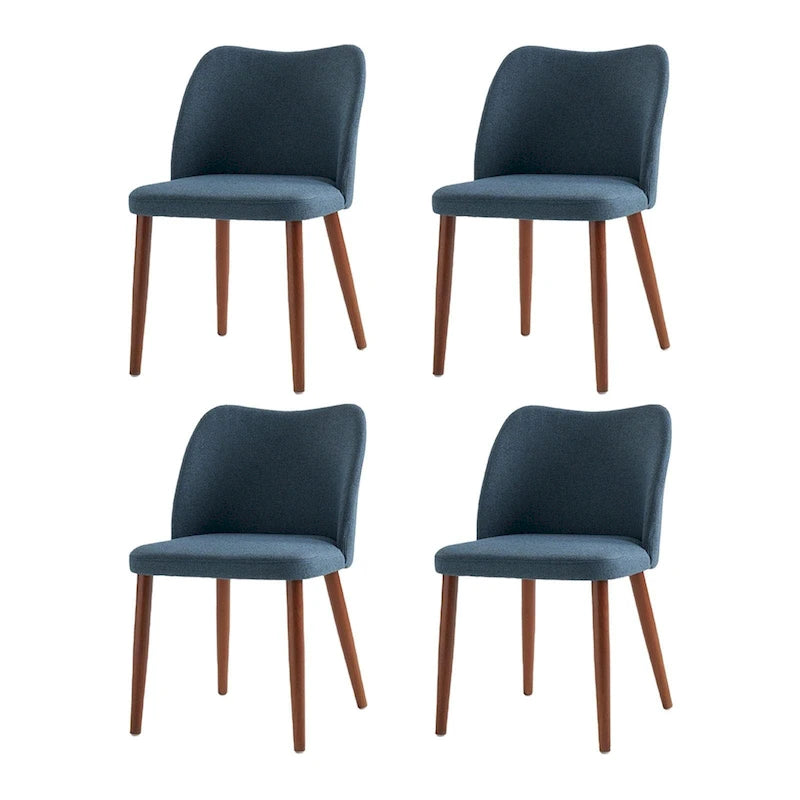 Esszimmerstuhl-Set aus Massivholz, 4-teilig