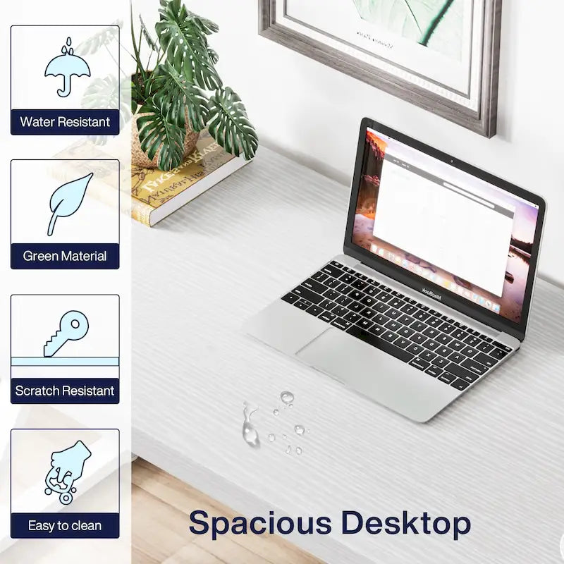 Scrivania per computer da 55" ad alta resistenza con gambe metalliche a Z
