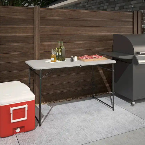 COSCO Indoor/Outdoor 4 ft. Fold-in-Half Portable Utility Table