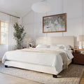 Modernes Kingsize-Bett, Lattenrost erforderlich