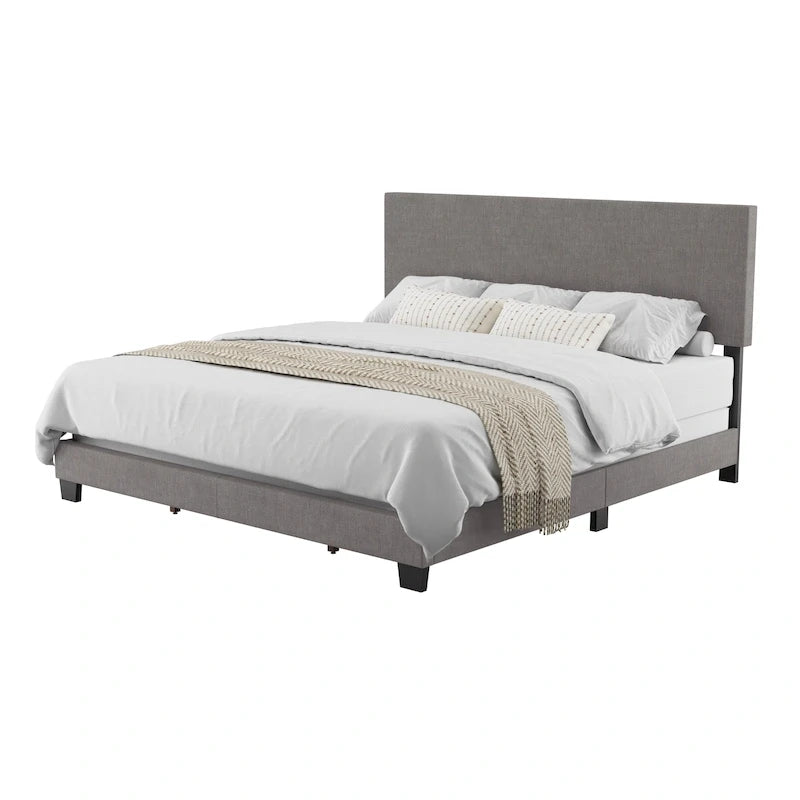 Modernes Kingsize-Bett, Lattenrost erforderlich