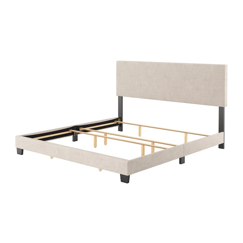 Modernes Kingsize-Bett, Lattenrost erforderlich