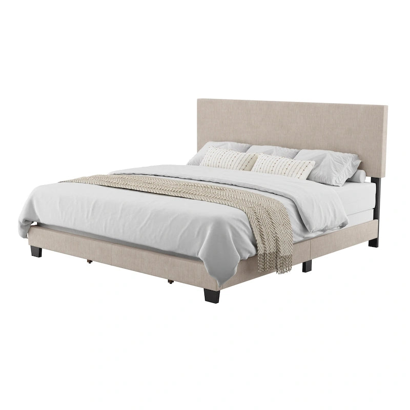 Modernes Kingsize-Bett, Lattenrost erforderlich