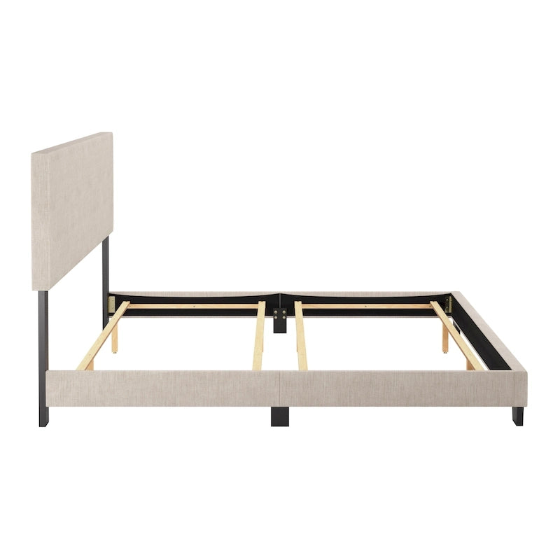 Modernes Kingsize-Bett, Lattenrost erforderlich