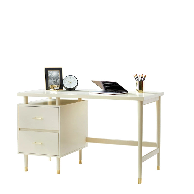 Schreibtisch im Mid-Century-Modern-Stil mit 2 Schubladen