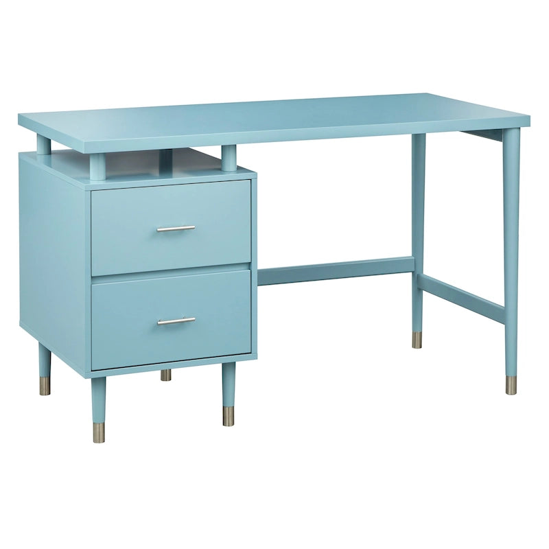 Schreibtisch im Mid-Century-Modern-Stil mit 2 Schubladen