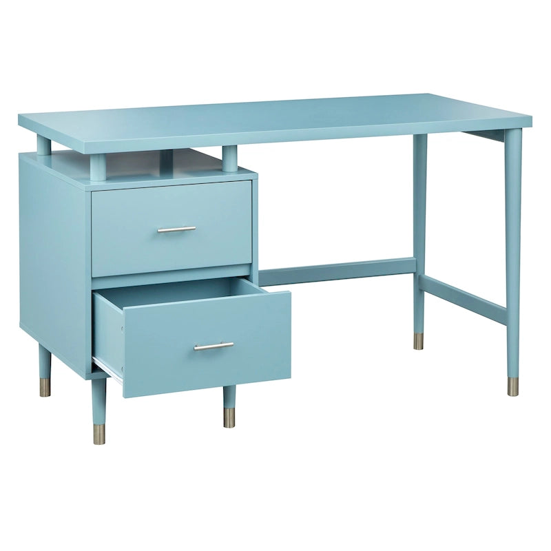 Schreibtisch im Mid-Century-Modern-Stil mit 2 Schubladen