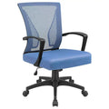 Chaise de bureau ergonomique en maille à dossier mi-haut avec soutien lombaire