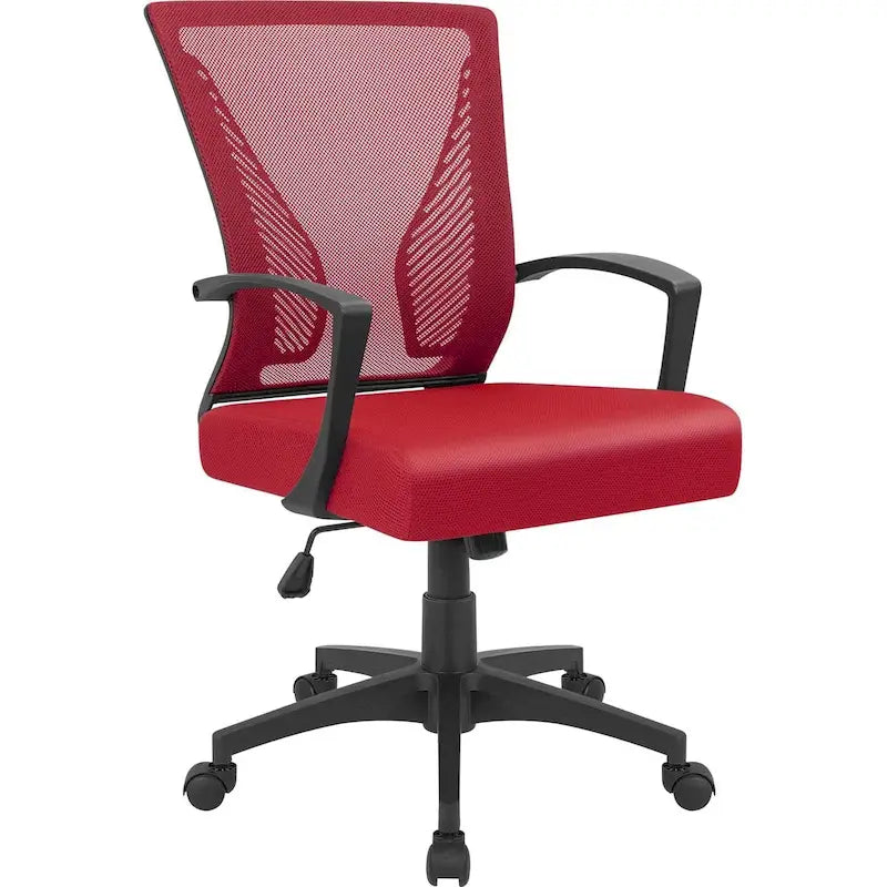 Ergonomic Mid-Back Mesh Office Chair with Lumbar Support