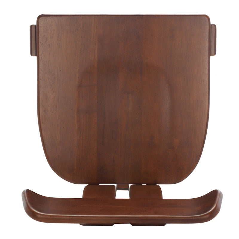 Retro Mid-Century Wood Dining Chair with Tripod Base