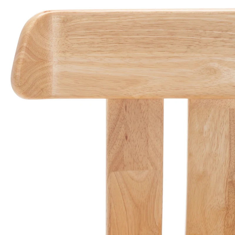 Retro Mid-Century Wood Dining Chair with Tripod Base
