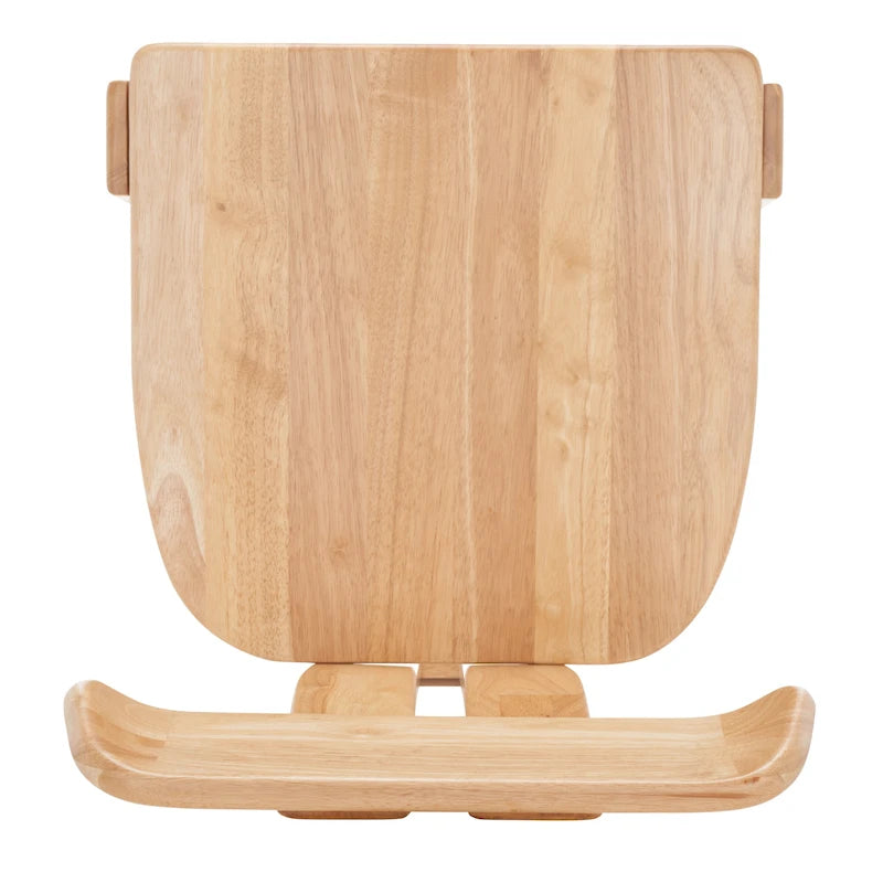Retro Mid-Century Wood Dining Chair with Tripod Base
