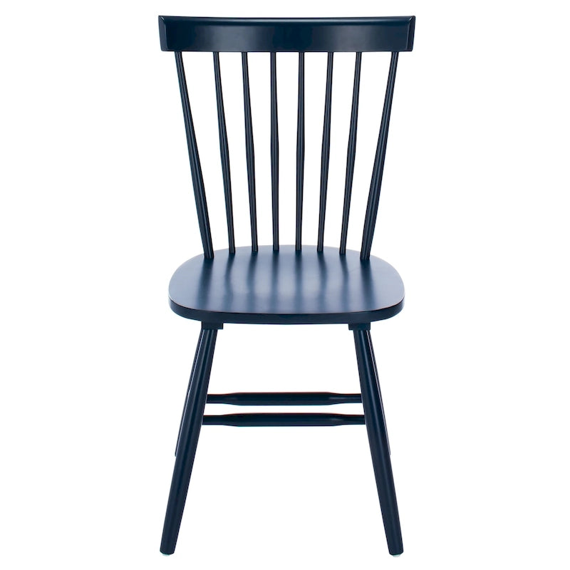 Ensemble de 2 chaises de salle à manger de ferme à dossier à barreaux