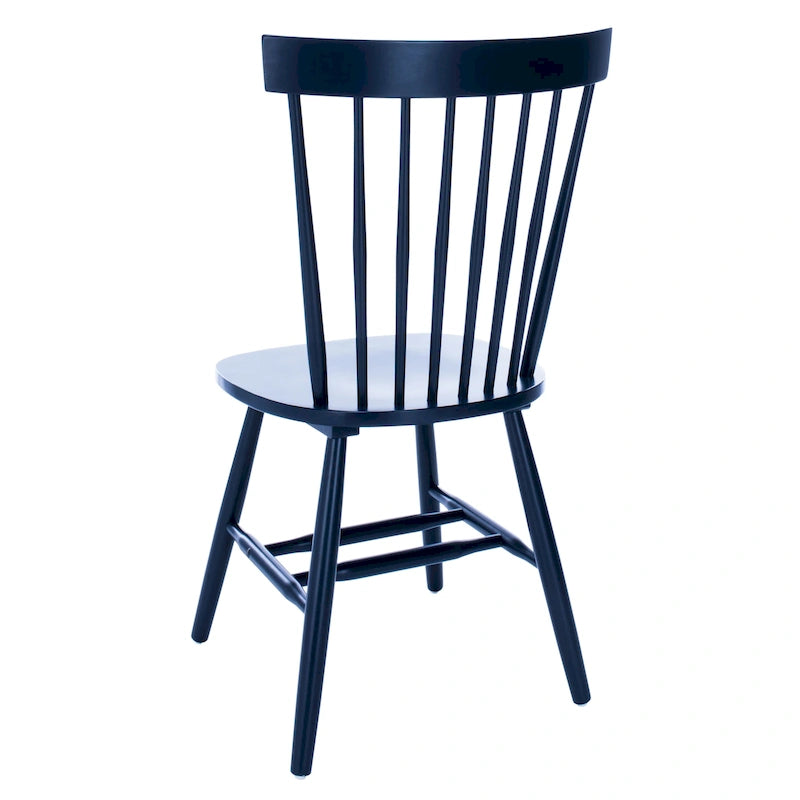 Ensemble de 2 chaises de salle à manger de ferme à dossier à barreaux