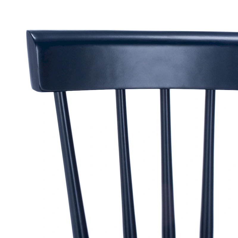 Ensemble de 2 chaises de salle à manger de ferme à dossier à barreaux