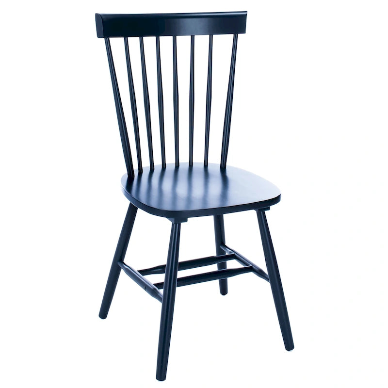Ensemble de 2 chaises de salle à manger de ferme à dossier à barreaux