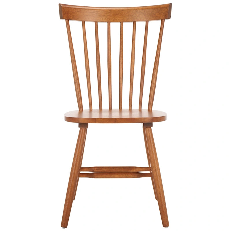 Ensemble de 2 chaises de salle à manger de ferme à dossier à barreaux