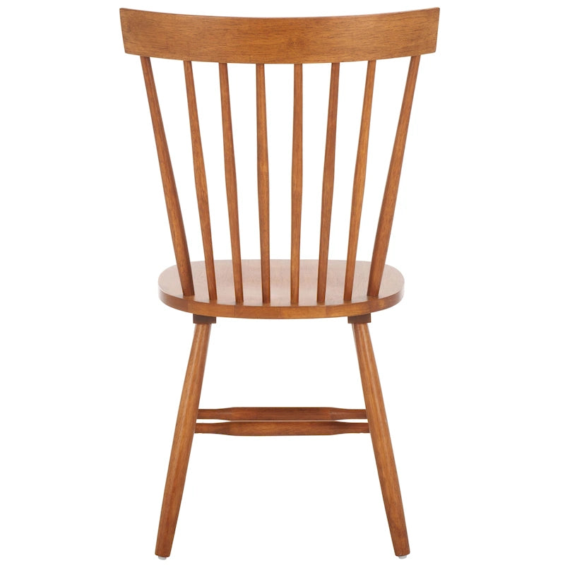 Ensemble de 2 chaises de salle à manger de ferme à dossier à barreaux