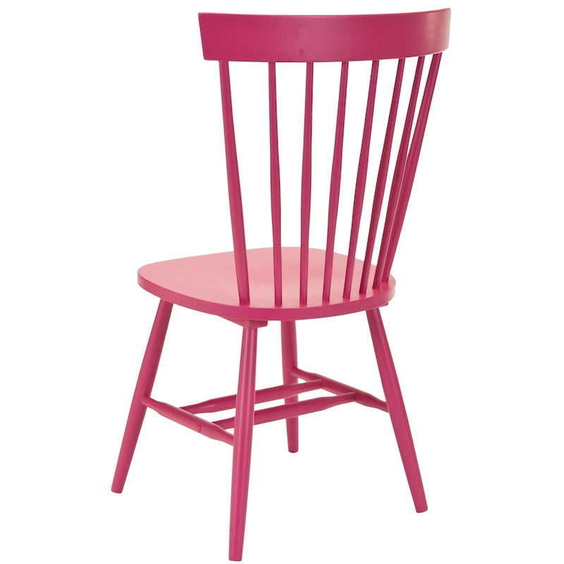 Ensemble de 2 chaises de salle à manger de ferme à dossier à barreaux