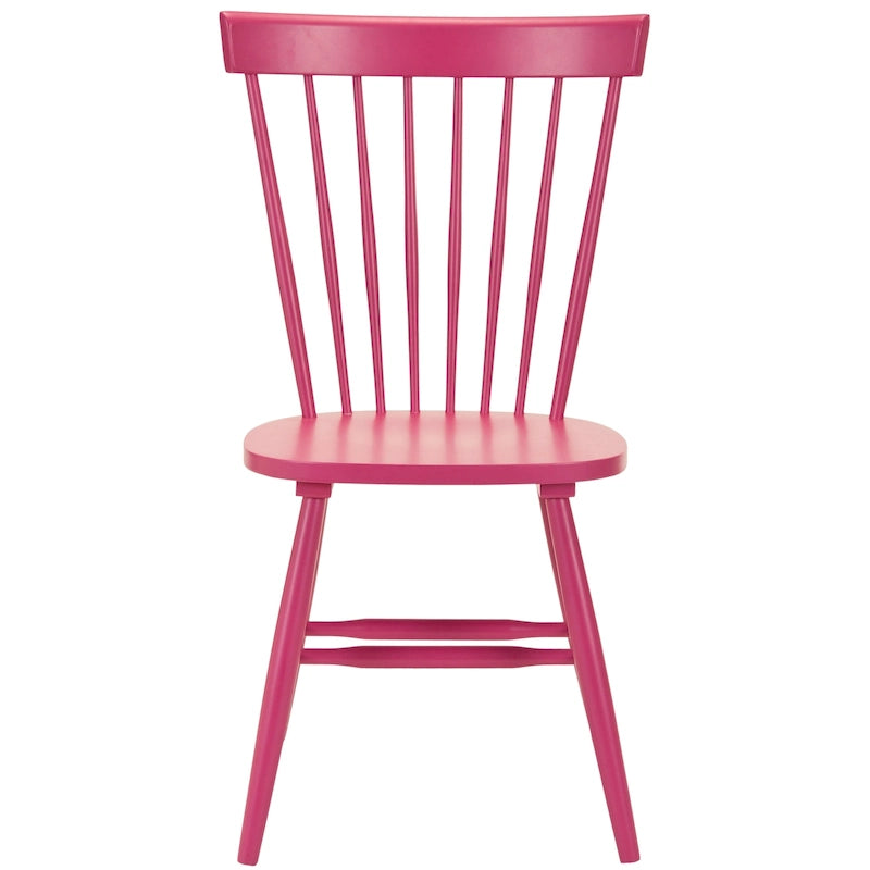 Ensemble de 2 chaises de salle à manger de ferme à dossier à barreaux