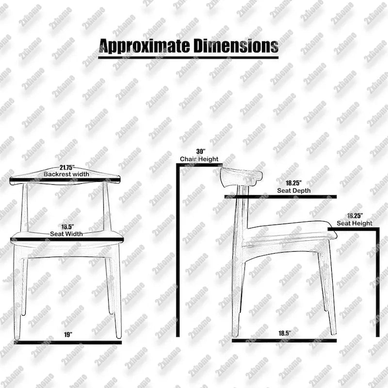 Eetkamerstoelen van natuurlijk massief hout met armleuningen, zitting met kussen van PU-leer of beige stof en eiken frame