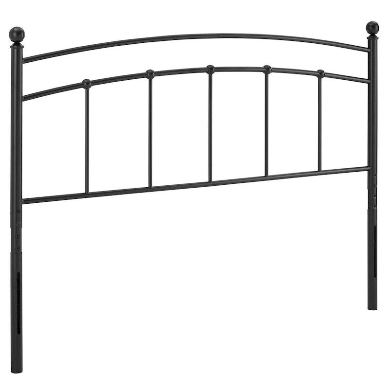Gewölbtes Metallkopfteil für Einzelbett