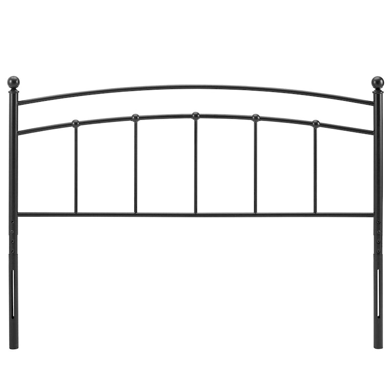 Gewölbtes Metallkopfteil für Einzelbett