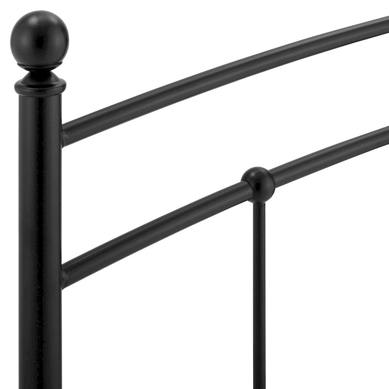 Gewölbtes Metallkopfteil für Einzelbett