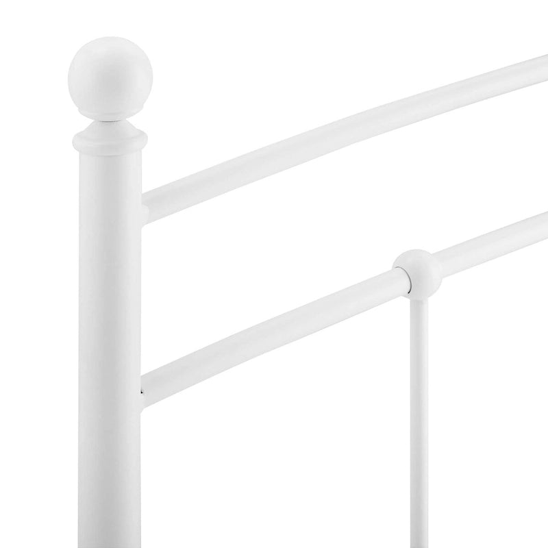 Gewölbtes Metallkopfteil für Einzelbett