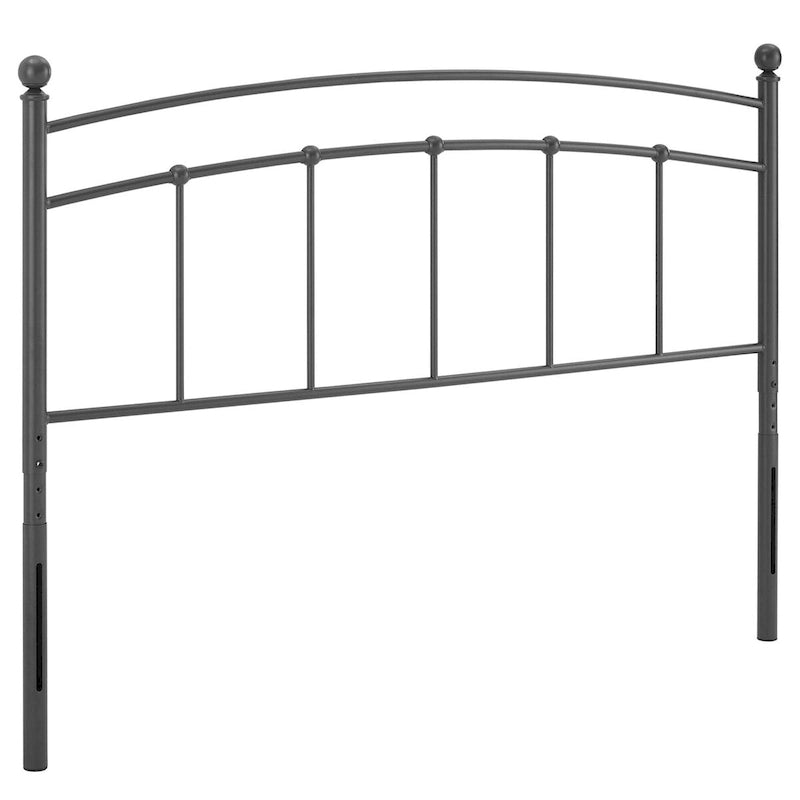 Gewölbtes Metallkopfteil für Einzelbett