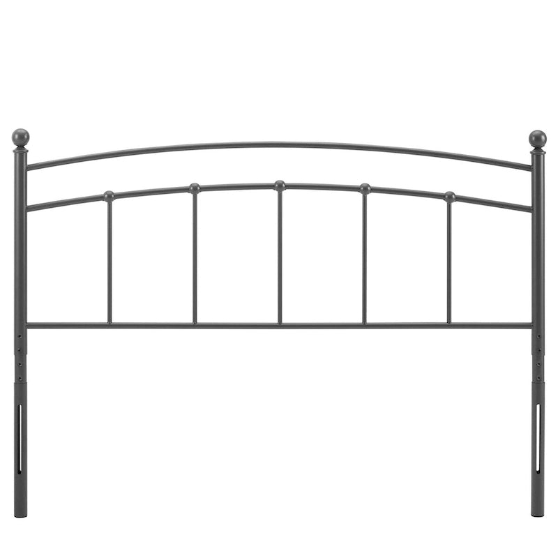 Gewölbtes Metallkopfteil für Einzelbett