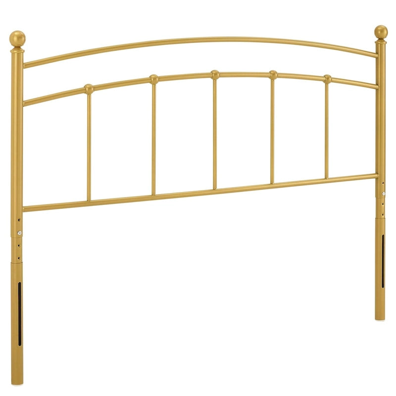 Gewölbtes Metallkopfteil für Einzelbett