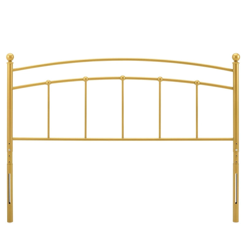 Gewölbtes Metallkopfteil für Einzelbett