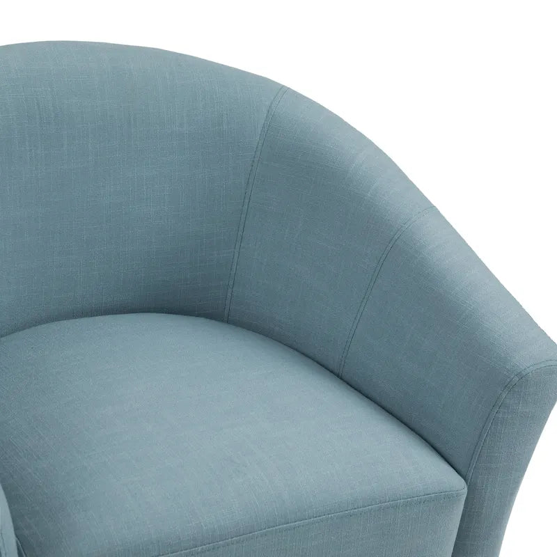 Set di 2 poltrone d’accento moderne imbottite a botte
