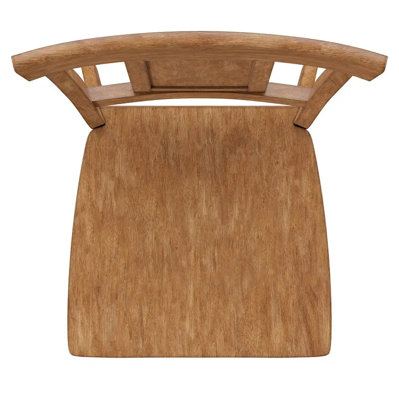 Set di 2 sedie da pranzo in legno con schienale a pannello